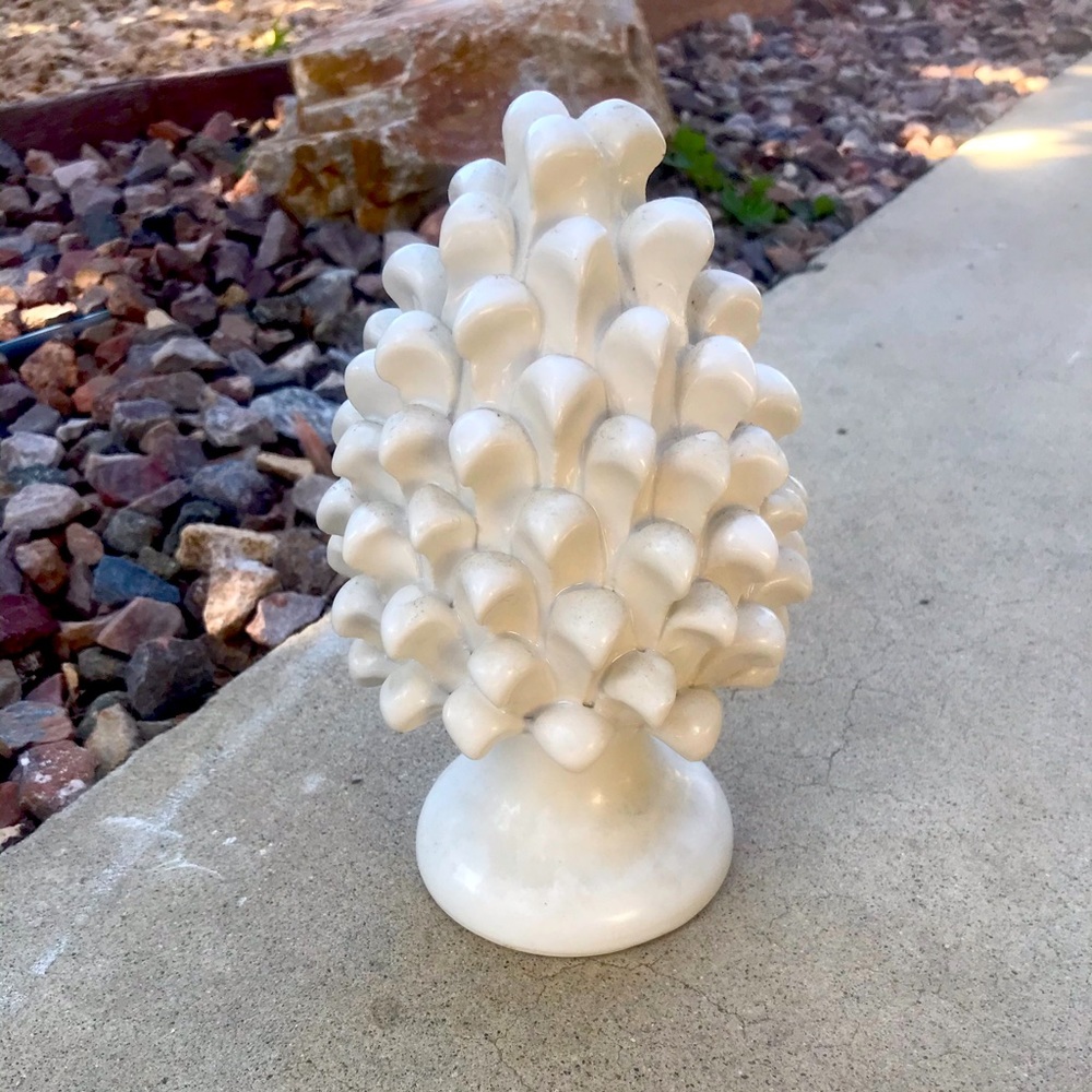 Imported Caltagirone Italian Pine Cone